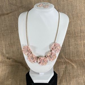 Pink Statement Necklace Set